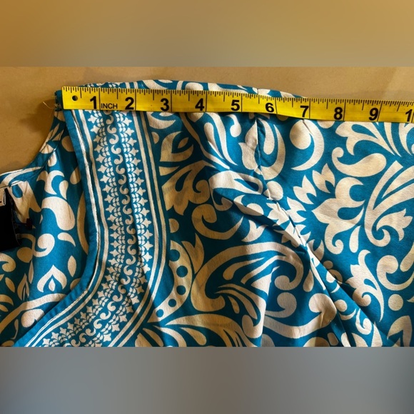 Free People Women's Bella Printed Tunic Blouse Long Sleeve Light Blue Size XL - Picture 13 of 16